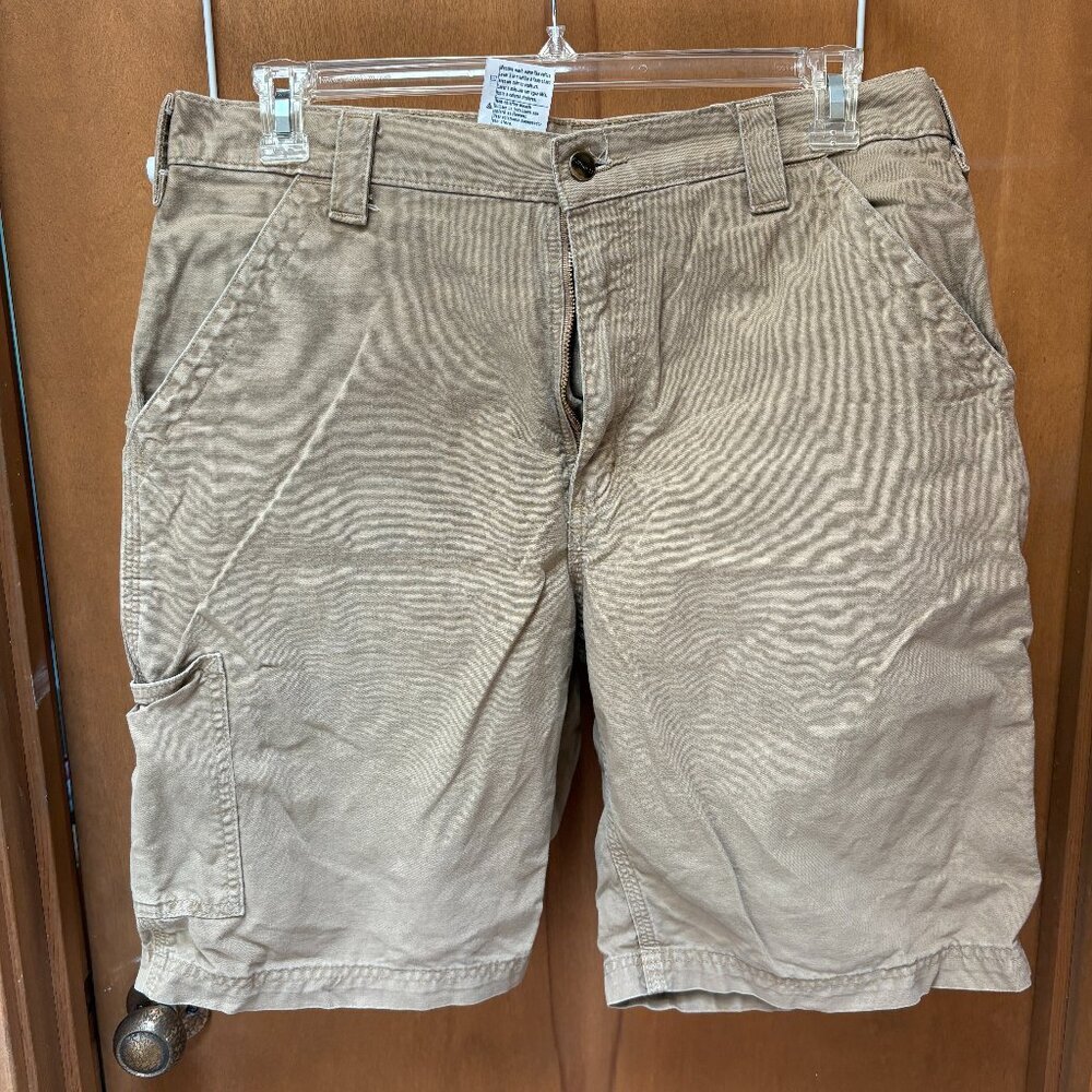 Carhartt Men’s Khaki Cargo Shorts Waist 36 Original Fit Workwear Utility